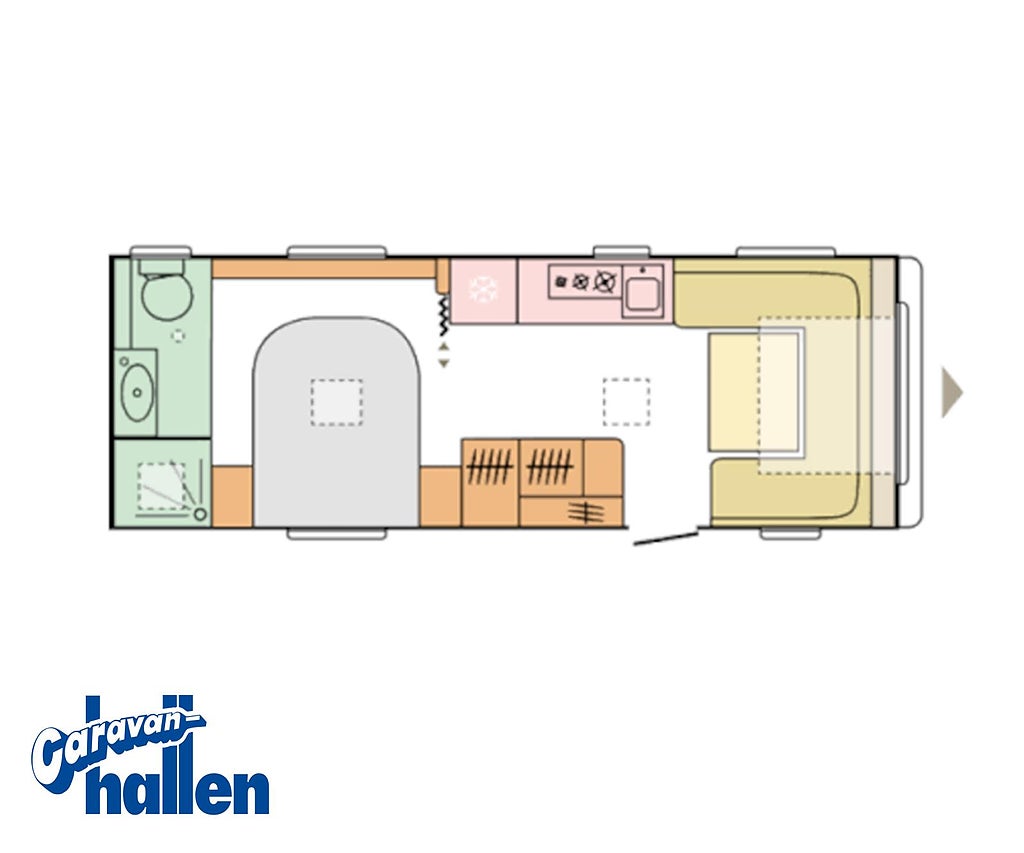 Adria ADORA 613 UT Pluspaket, Klimatanläggning Clima Aventa 2,4 KW