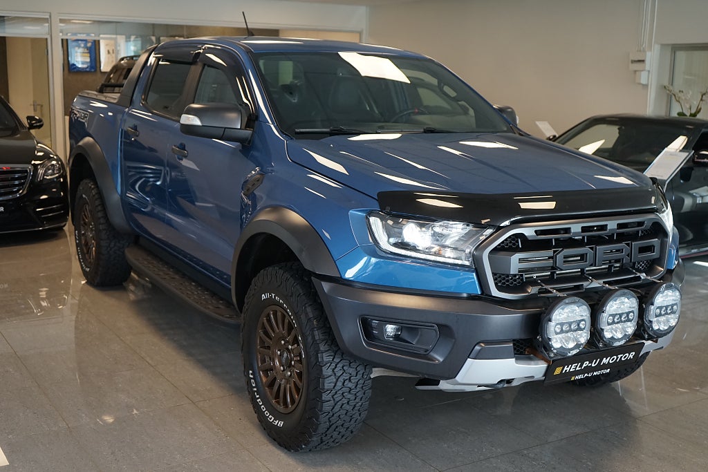 Ford Ranger Raptor Raptor Kamera Drag Värmare Navi Flaklock CarPlay 213hk