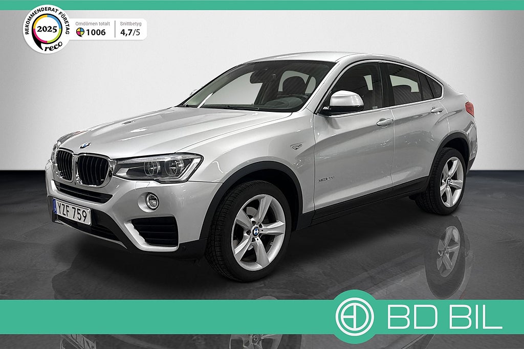 BMW X4 xDrive 20d VÄRMARE NAV BACKKAMERA EN ÄGARE