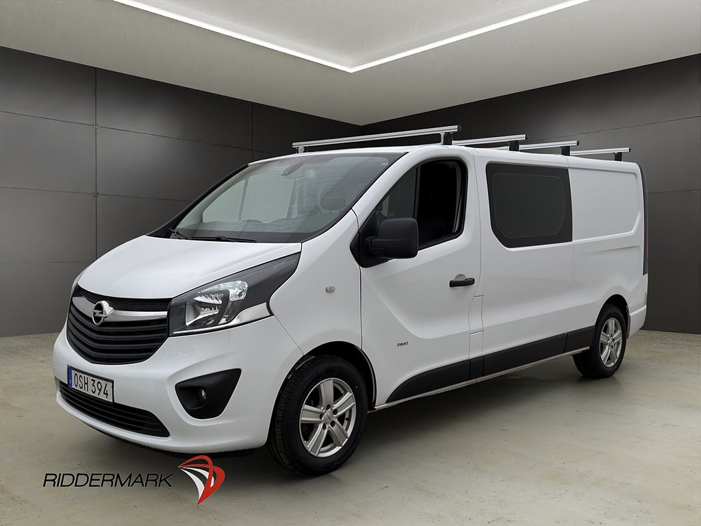 Opel Vivaro Dubbelhytt L2 Värmare Dragkrok B-Kamera 6-Sits