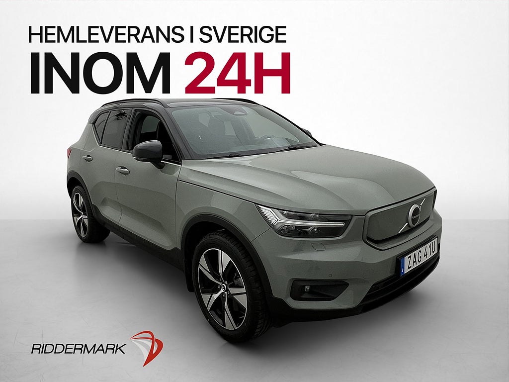 Volvo XC40 Recharge 231hk Plus Kamera Navi Värmepump CarPlay
