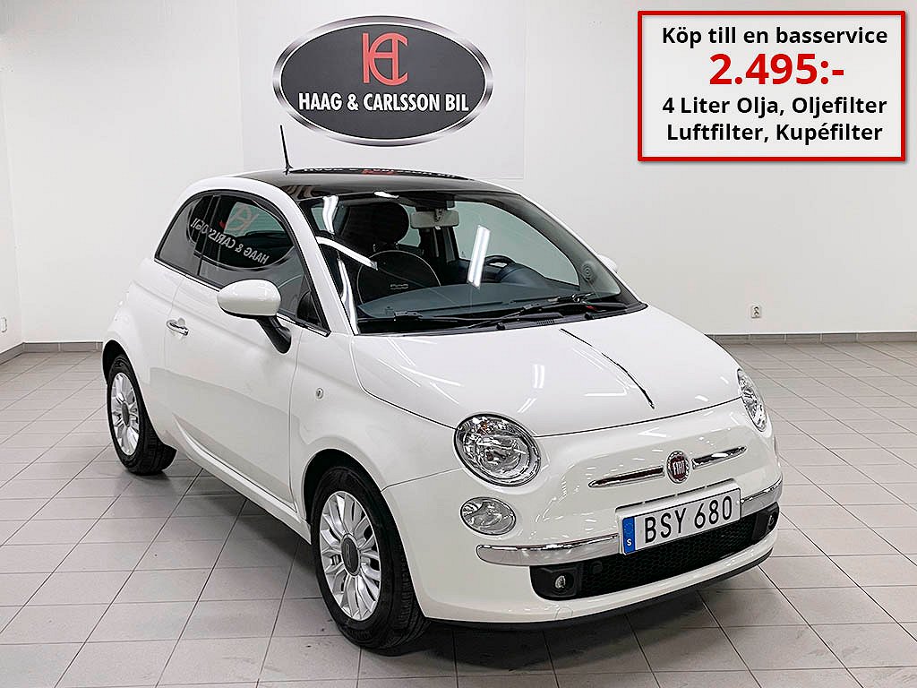 Fiat 500 Lounge 1.2 8V 69hk