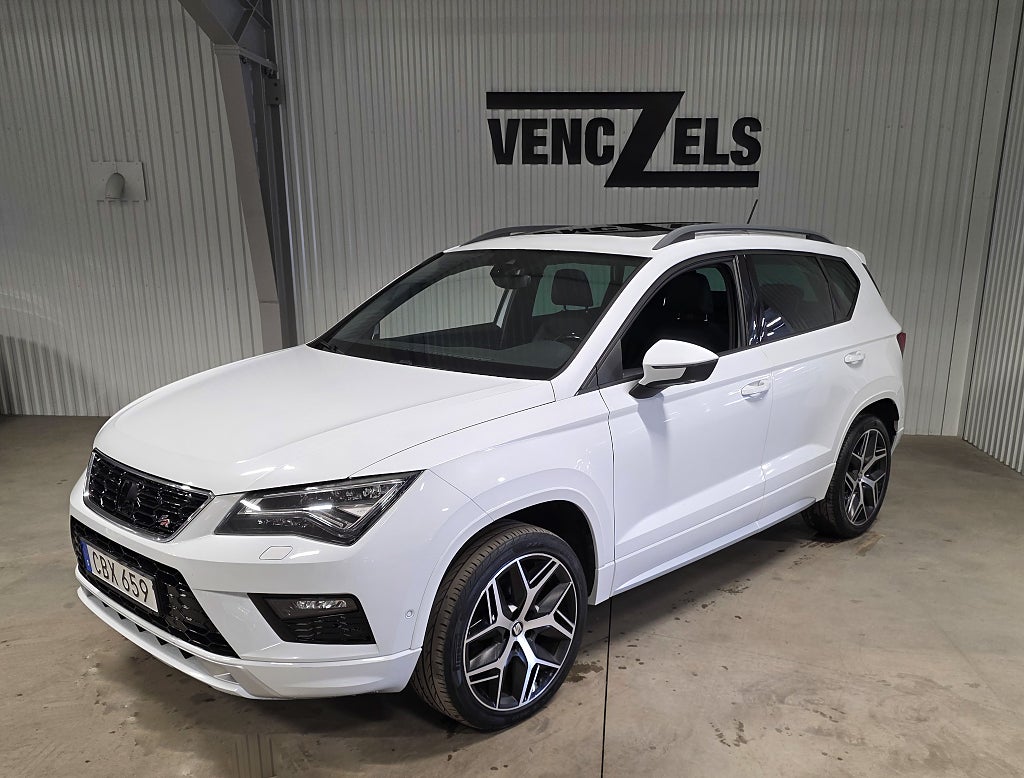 Seat Ateca 2.0 TSI 4Drive FR Aut Drag Kamera Värmare GPS Panorama
