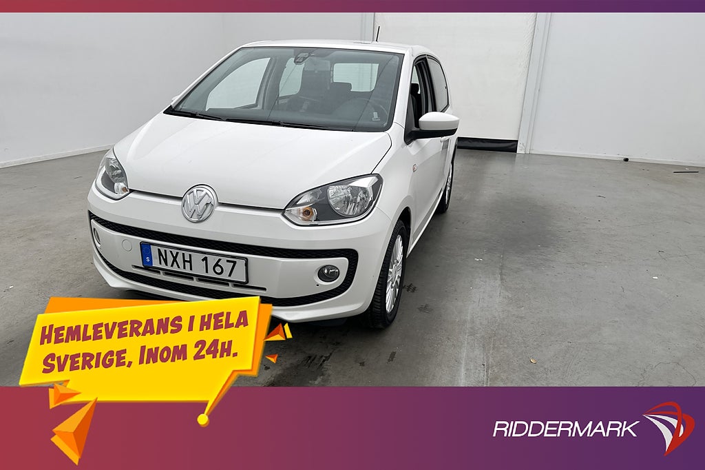 Volkswagen UP! 1.0 MPI 75hk high up! P-Sensorer Farthållare