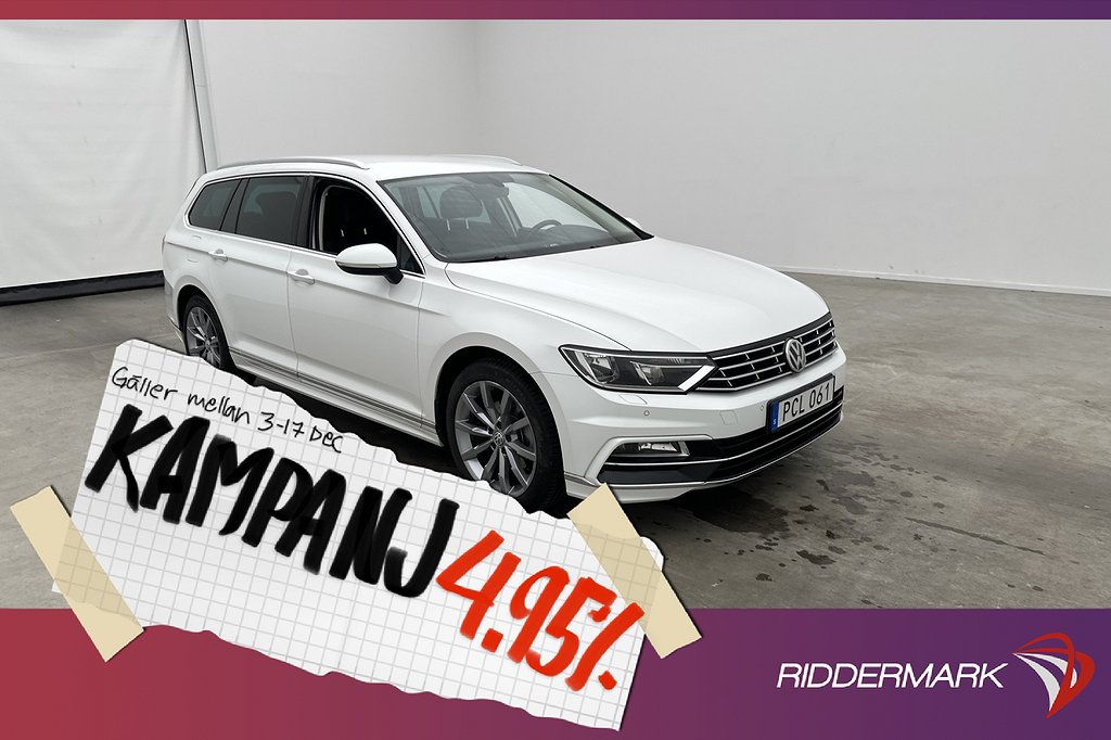 Volkswagen Passat TDI 190hk R-Line Sensorer Car 4,95% Ränta