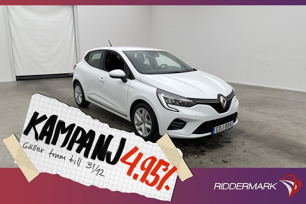 Renault Clio 1.0 TCe 91hk Zen Sensorer 4,95% Ränta