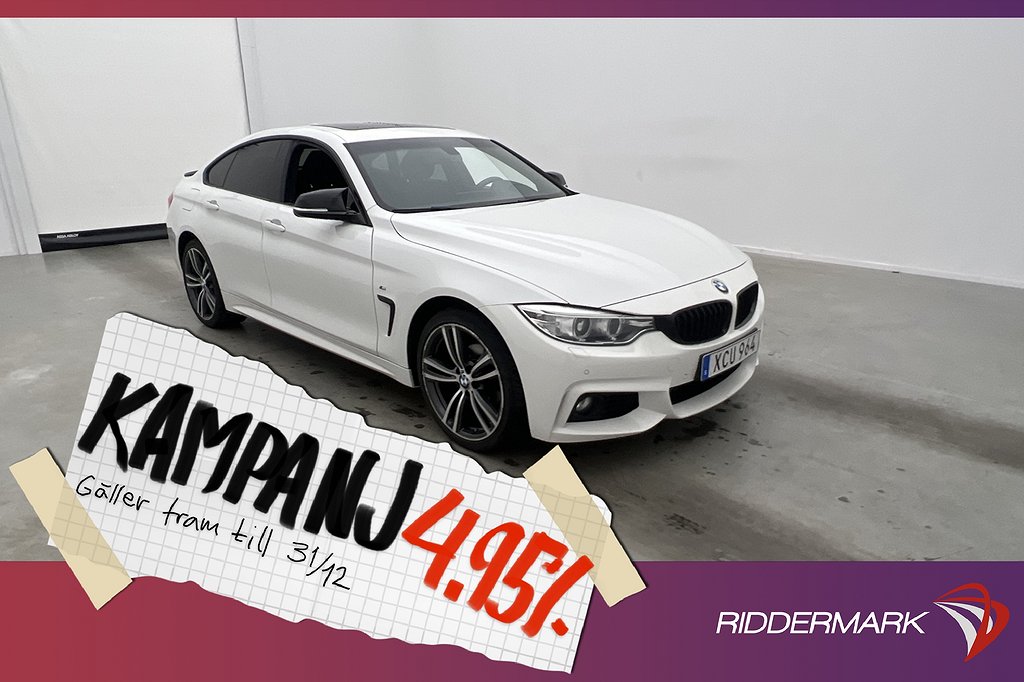 BMW 420 d xDrive GC M Sport Taklucka H/K Navi 4,95% Ränta