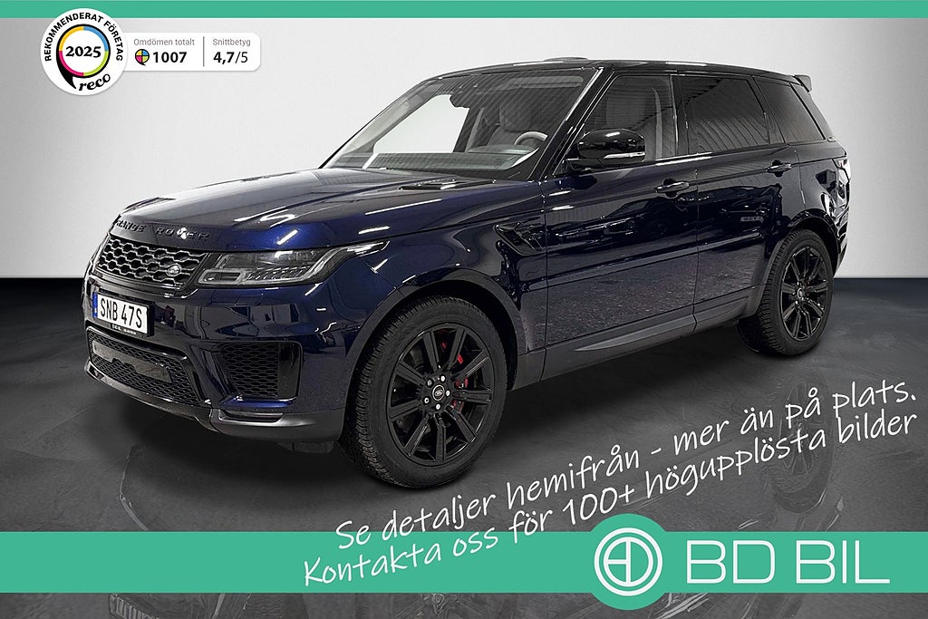 Land Rover Range Rover Sport P400E VÄRMARE KAMERA DRAG 