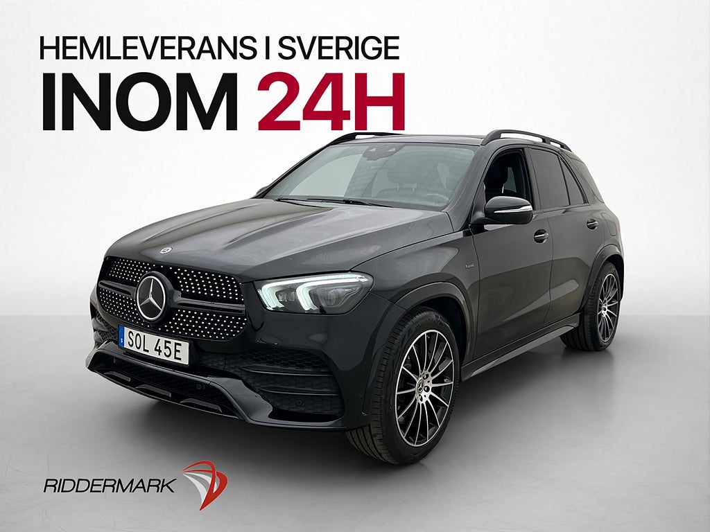 Mercedes-Benz GLE 350 de 4M AMG Pano Burm Luftfj Drag MOMS
