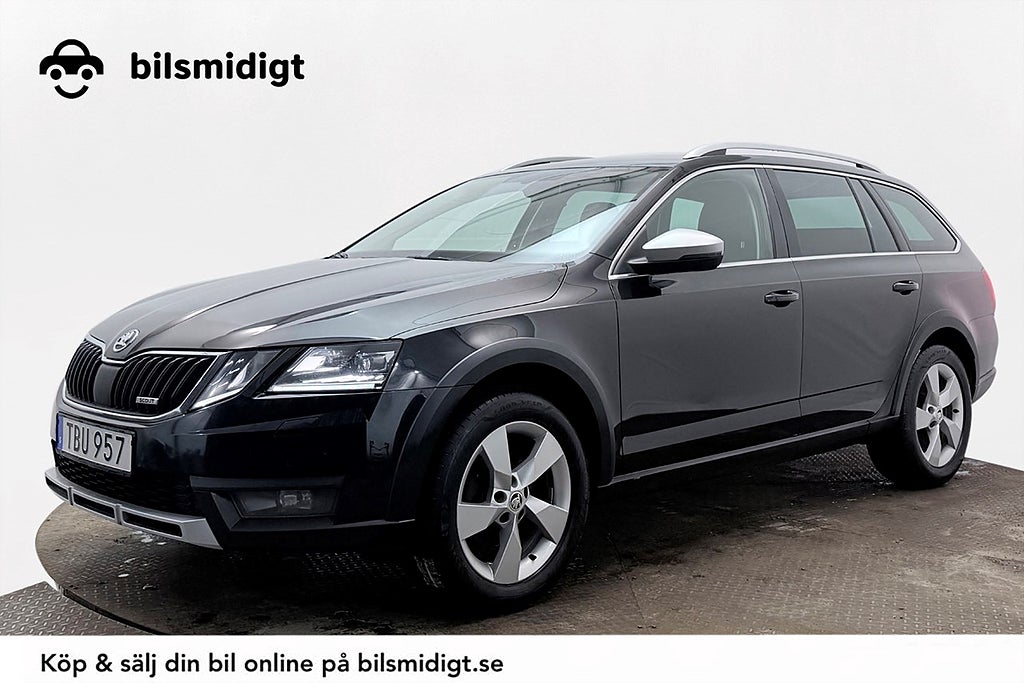 Skoda Octavia Scout 2.0 4x4 Premium Drag Läder/Alcantara Navi Kamera Värmare CANTON