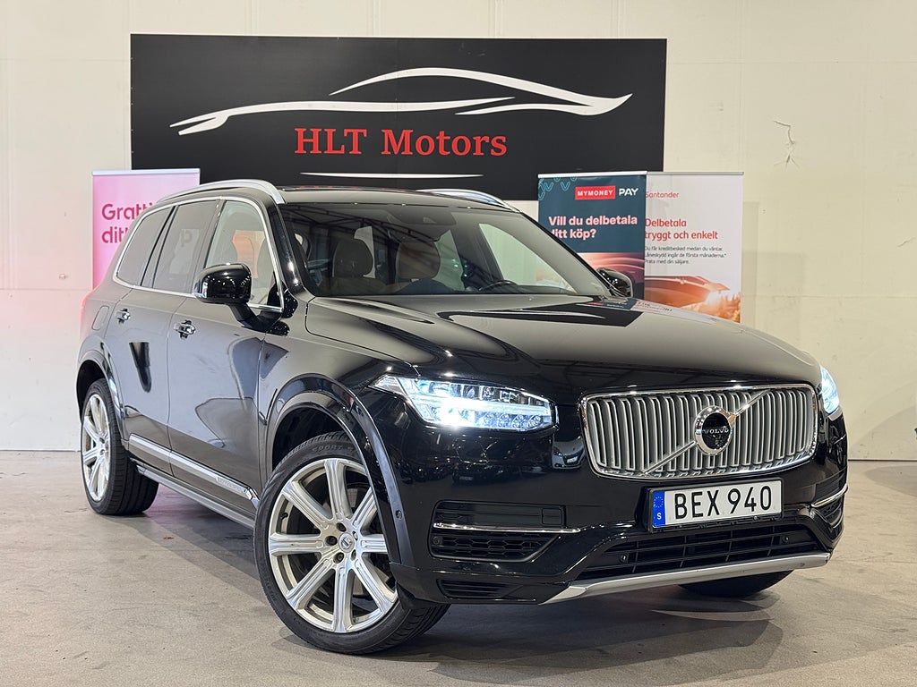 Volvo XC90 T8 TwEn AWD | Pano | 7-sits | 360 kamera |Ny serv
