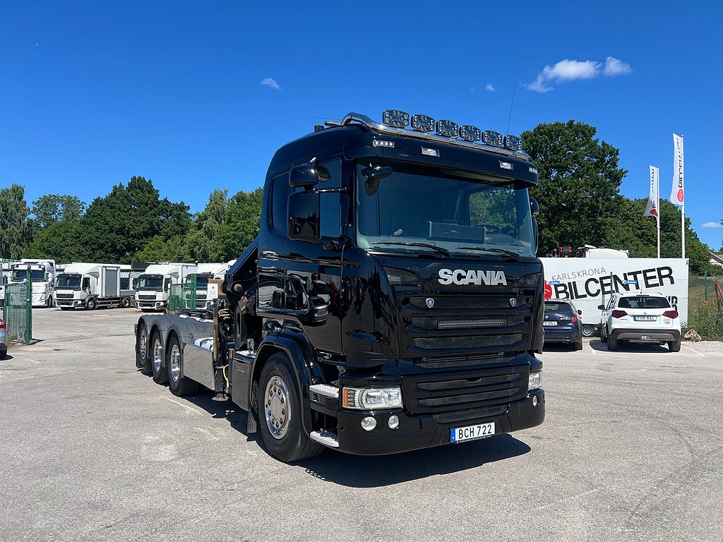 Scania R490 8x4*4 Tridem Kranväxlare, Palfinger 27002 Kran