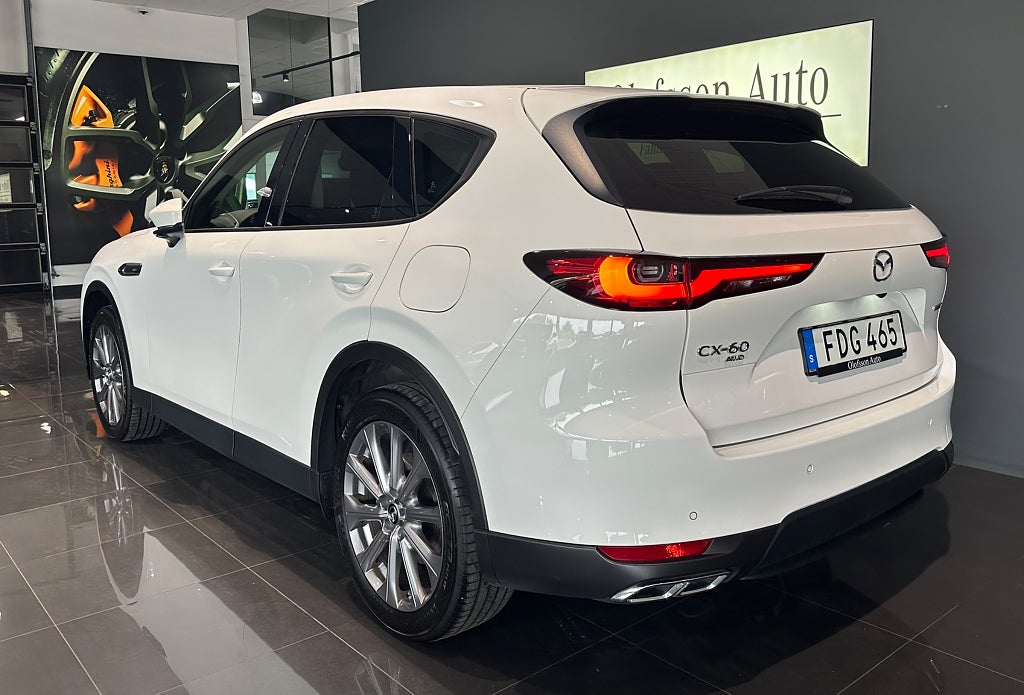 Mazda CX-60 2,5 PHEV Exclusive AWD Läder 327hk Plugg in Värmare - bild 3