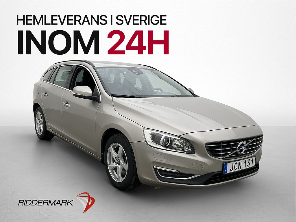 Volvo V60 D2 120hk VOC Värmare Dragkrok Rattvärme 2-Brukare