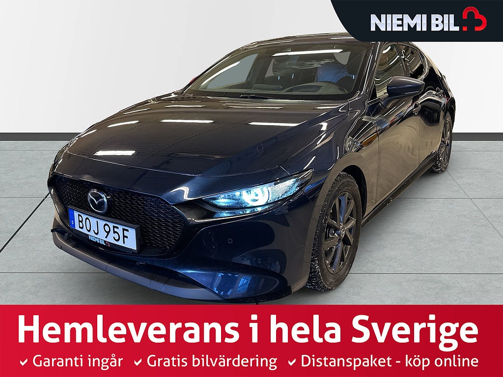 Mazda 3 2.0 M Hybrid AWD BOSE-Ljud/Kamera/MoK-Värm/Navi/SoV/ACC