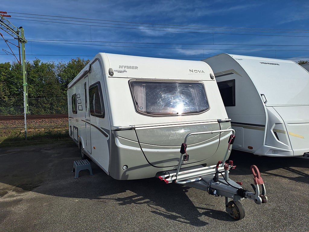 Hymer Nova 580 TL Långbädd, Litiumbatteri, Solcell, Tält -23