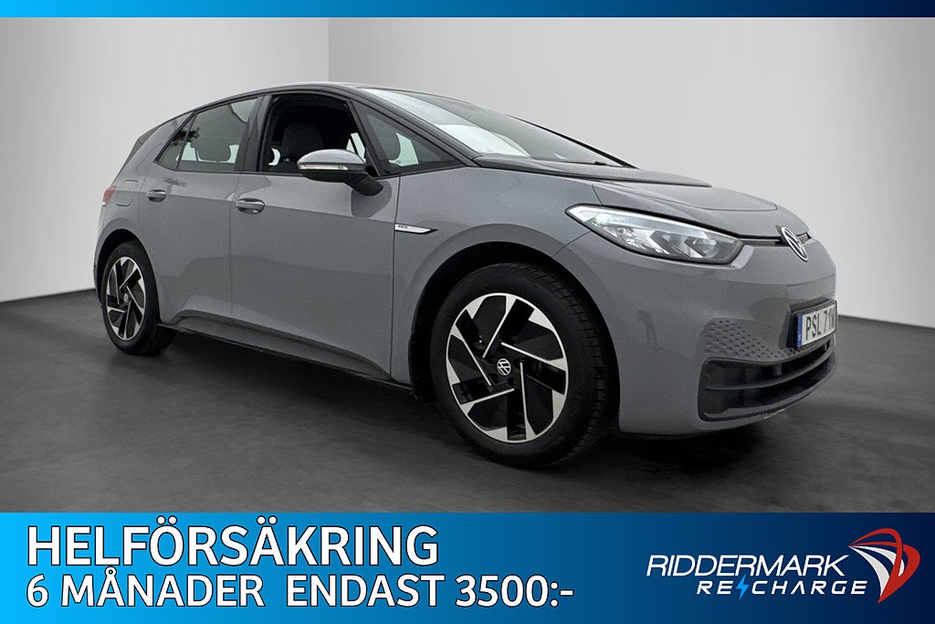 Volkswagen ID.3 Pro Performance 204hk Navi CarPlay MOMS