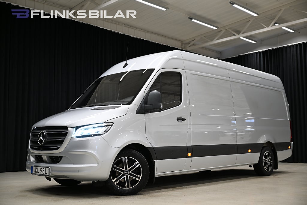 Mercedes-Benz Sprinter 316 7G+ Maxi|Automat|Nedlackad|LED|GPS|360 °|Leasbar