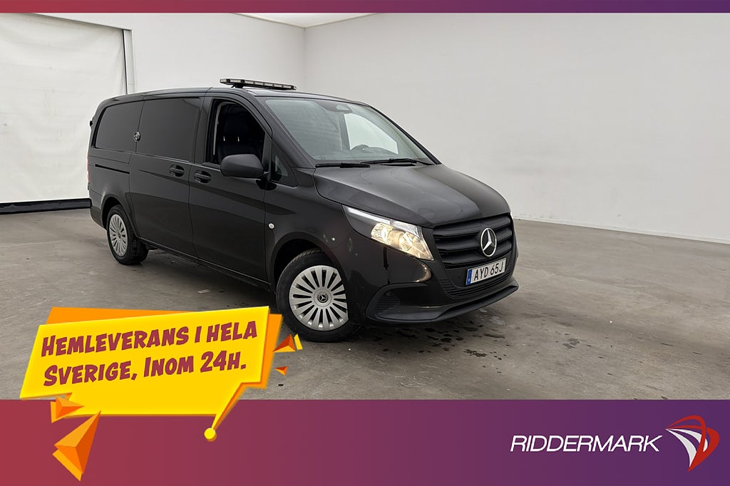 Mercedes-Benz Vito L2 116 Värm Drag 2xDörr Skinn Kamera Moms