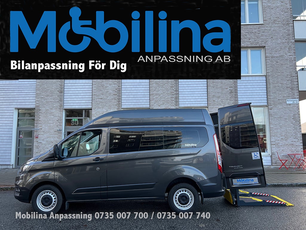 Ford Transit Custom Handikappanpassad Rullstolsbil 
