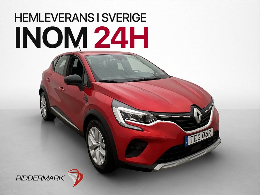 Renault Captur 1.0 TSI 91hk Kamera CarPlay Dragkrok