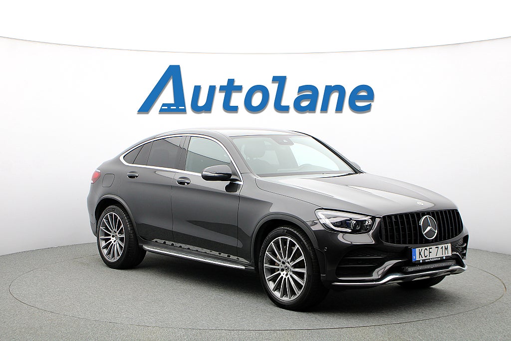 Mercedes-Benz GLC 220 d Coupé AMG, Burmester®, Cockpit, Värmare 194hk