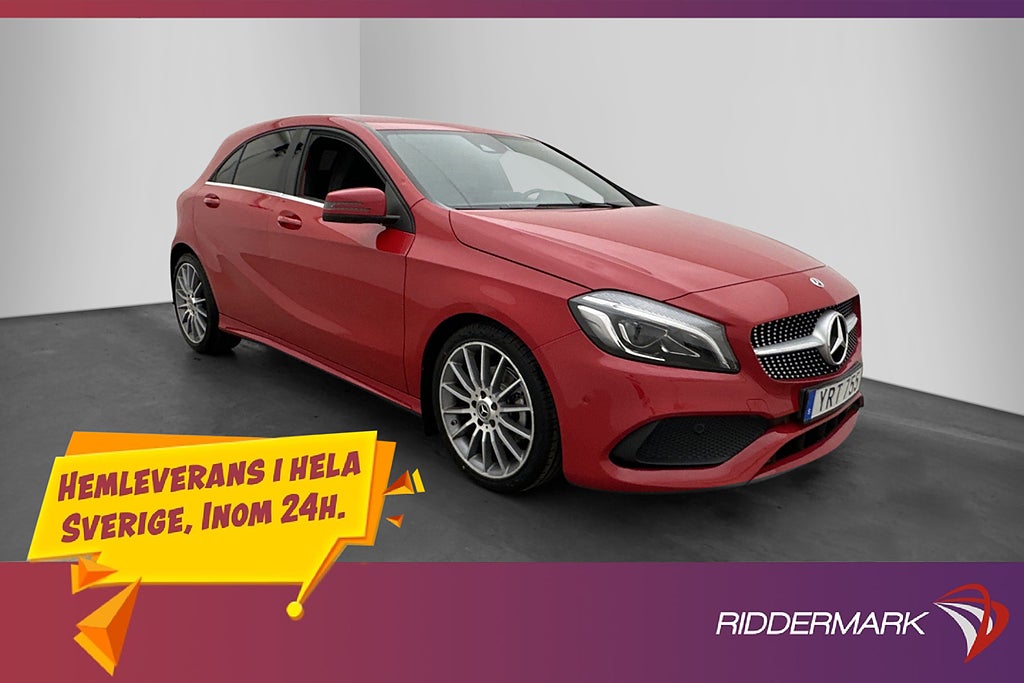 Mercedes-Benz A 180 AMG M&K-Värmare Kamera Navi Drag