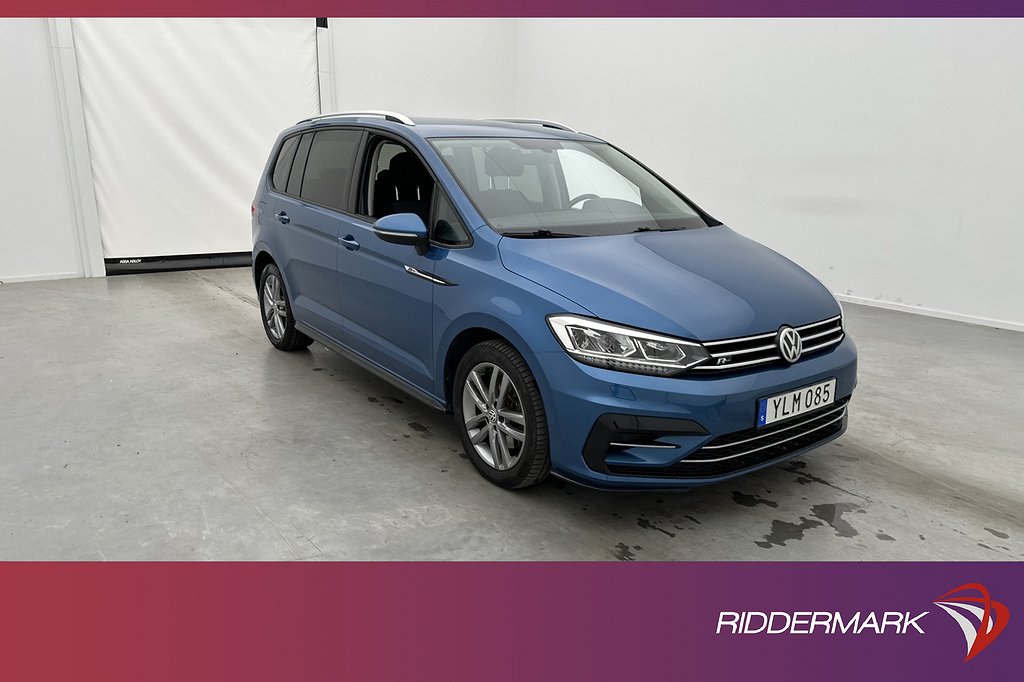 Volkswagen Touran TSI 150hk R-Line Plus 7-sits Kamera Drag