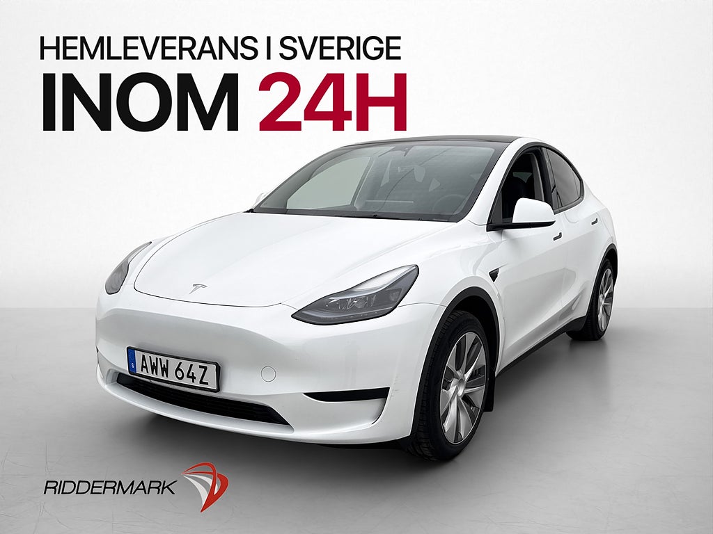 Tesla Model Y Standard Range Panorama Värmepump AP Drag Moms