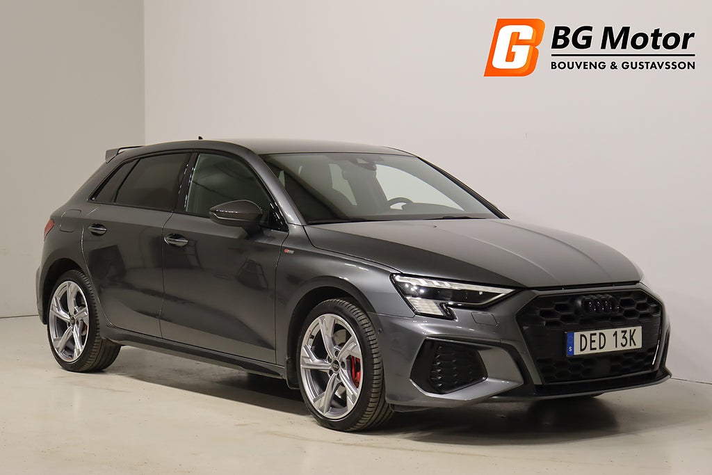 Audi A3 Sportback 45 TFSI e 245HK S Line Drag/B&O/Backkamera/1,99% Ränta