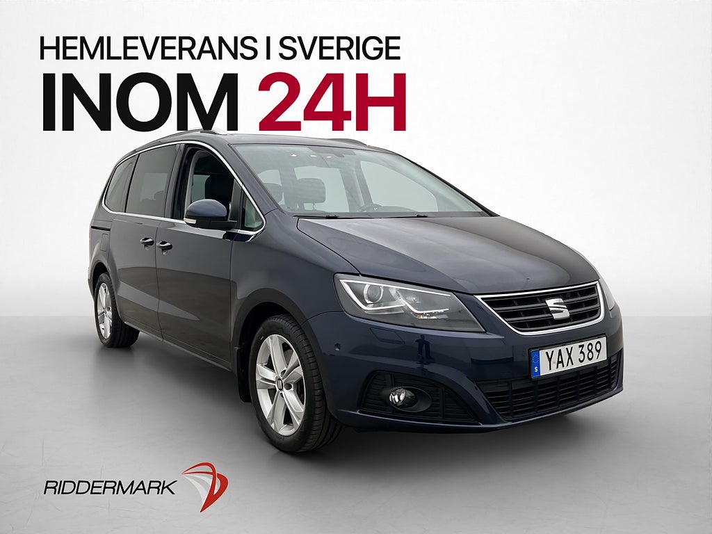 Seat Alhambra 2.0 TDI Pano Navi 7-Sits Drag D-värm Halvskinn