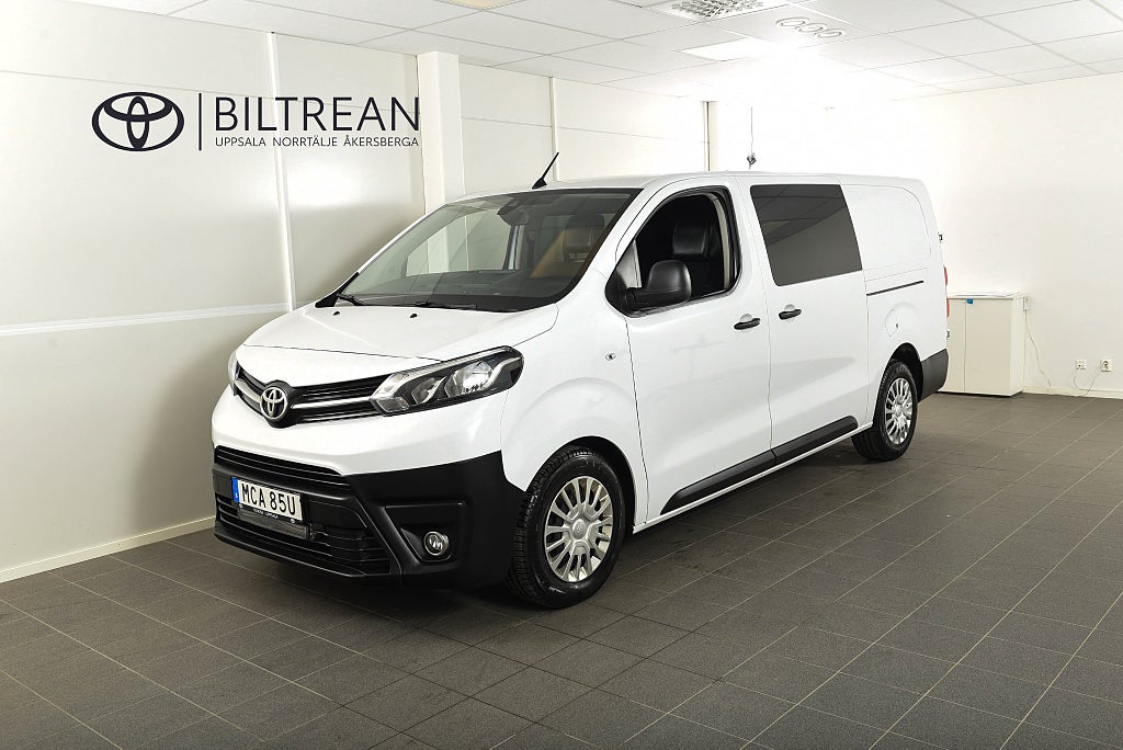 Toyota ProAce Long 2.0 D Dubbelhytt Automat Drag Värmare 