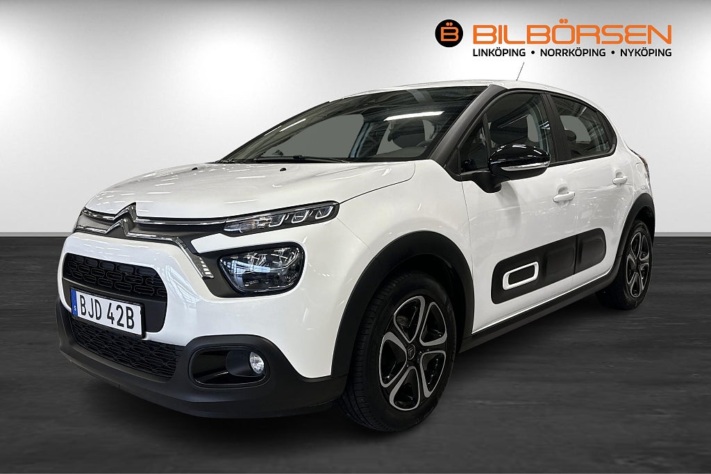 Citroën C3 1.2 PureTech (Navi, Carplay, Farthållare, Sensorer)