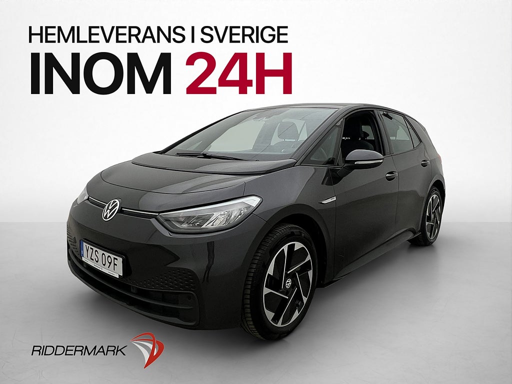 Volkswagen ID.3 Pro Performance 204hk Värmare Navi Rattvärme