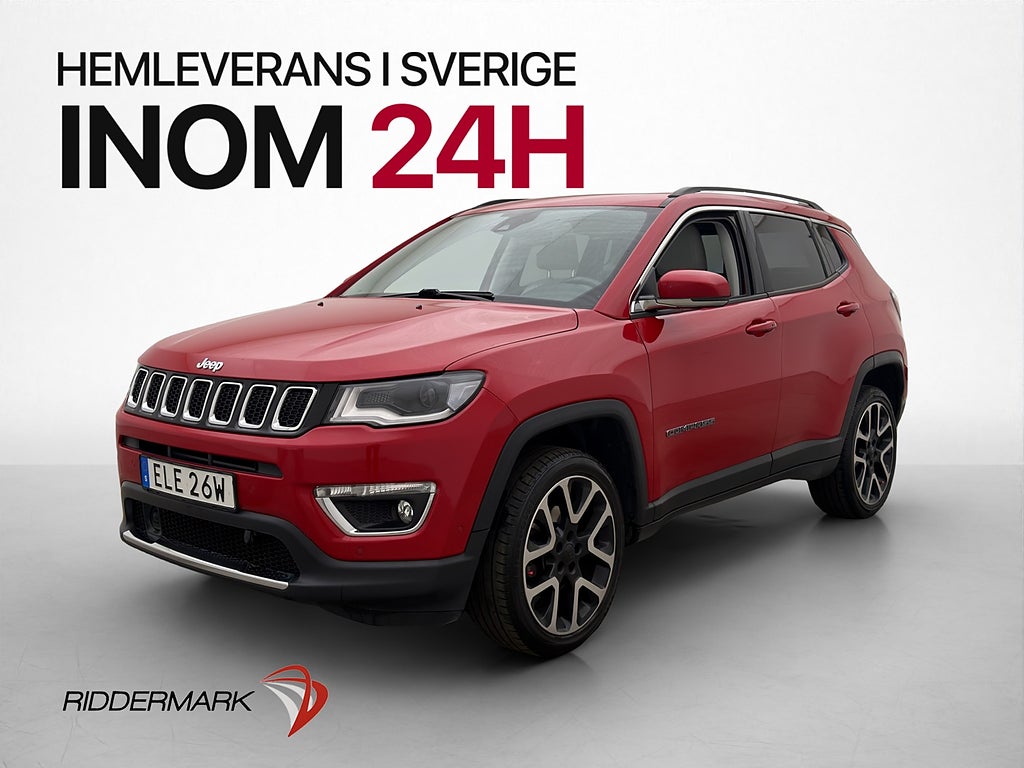 Jeep Compass 1.4 4WD Limited Pano Kamera Halvskinn Adaptiv