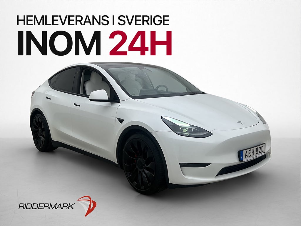 Tesla Model Y Performance 534hk AP Värmepump Premium Pano