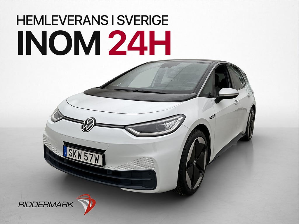 Volkswagen ID.3 Pro Performance 1st Edt Max Pano HUD Värmare