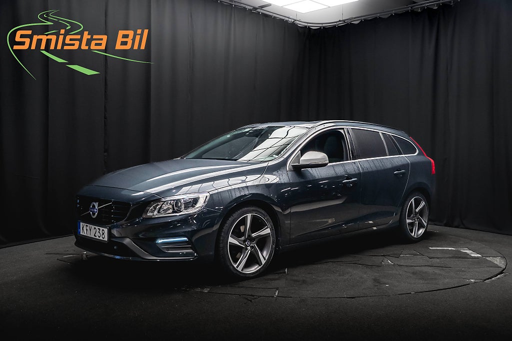 Volvo V60 D4 R-Design PANORAMA LÄDER H/K DRAG D-VÄRM VoC