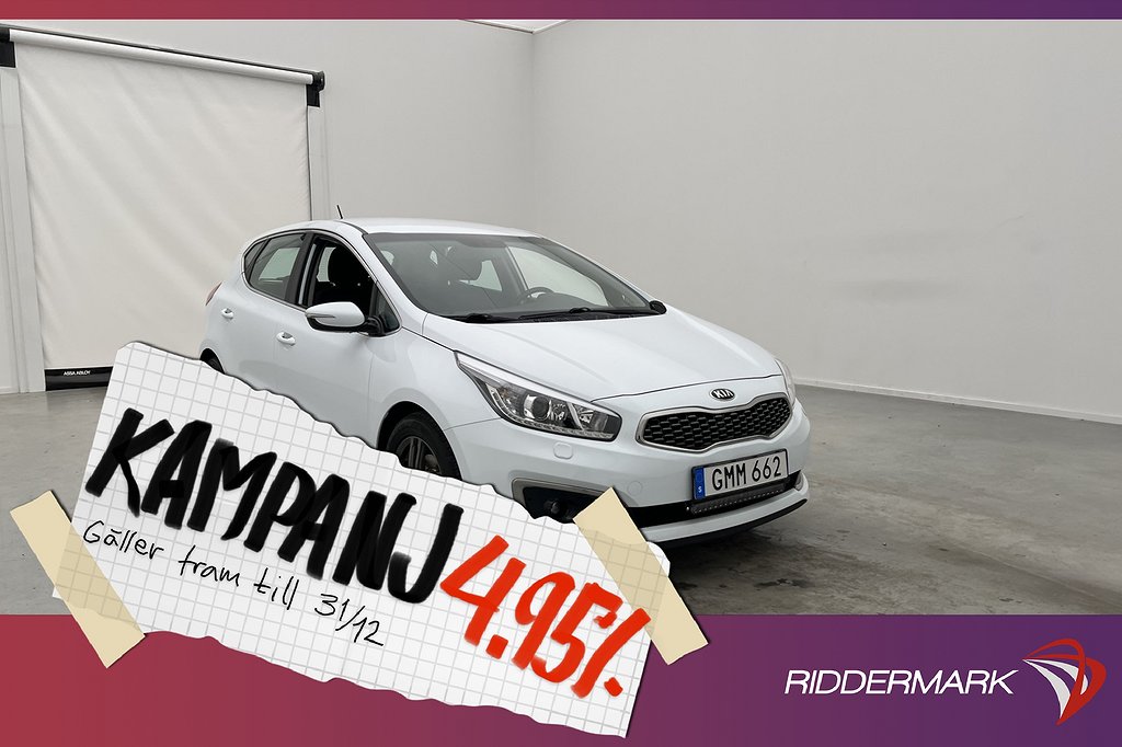 Kia Cee´d CRDi 136hk M&K-Värm Rattvärme Sensorer 4,95% Ränta