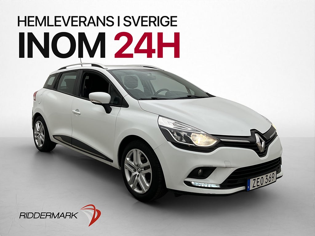 Renault Clio Sport Tourer 0.9 TCe 90hk Zen BASS Farthållare