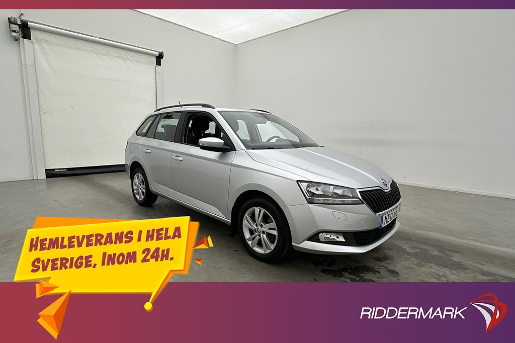 Skoda Fabia 1.0 TSI 110hk Keyless Sensorer Carplay Låg skatt