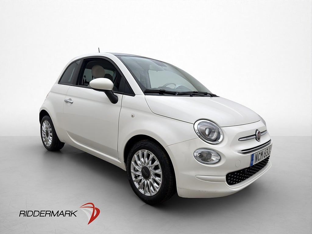 Fiat 500 Hybrid 70hk Lounge Panorama Navi P-Sensorer