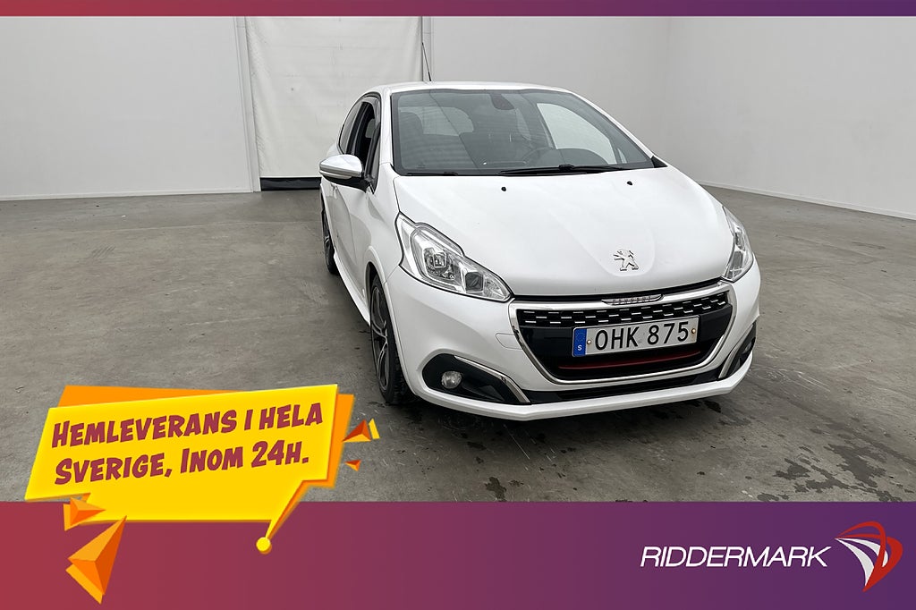 Peugeot 208 GTi 208hk Halvskinn Farthållare P-Sensorer