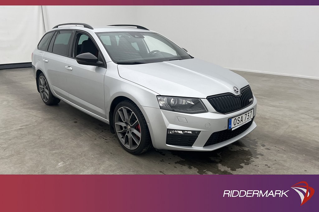 Skoda Octavia Kombi RS 2.0 TSI 220hk Kamera Värm Canton Drag