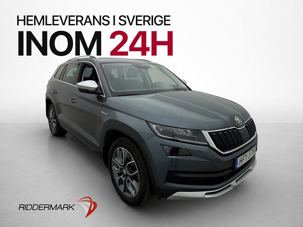 Skoda Kodiaq Scout 2.0 TDI 190hk 4x4 Kamera Värm Canton Drag