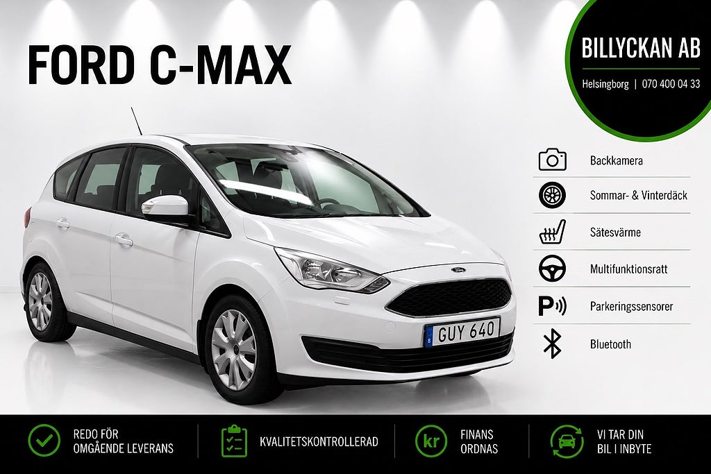 Ford C-Max 1.6 Ti-VCT Trend |B-Kamera|S&V-Däck|Välservad|120hk
