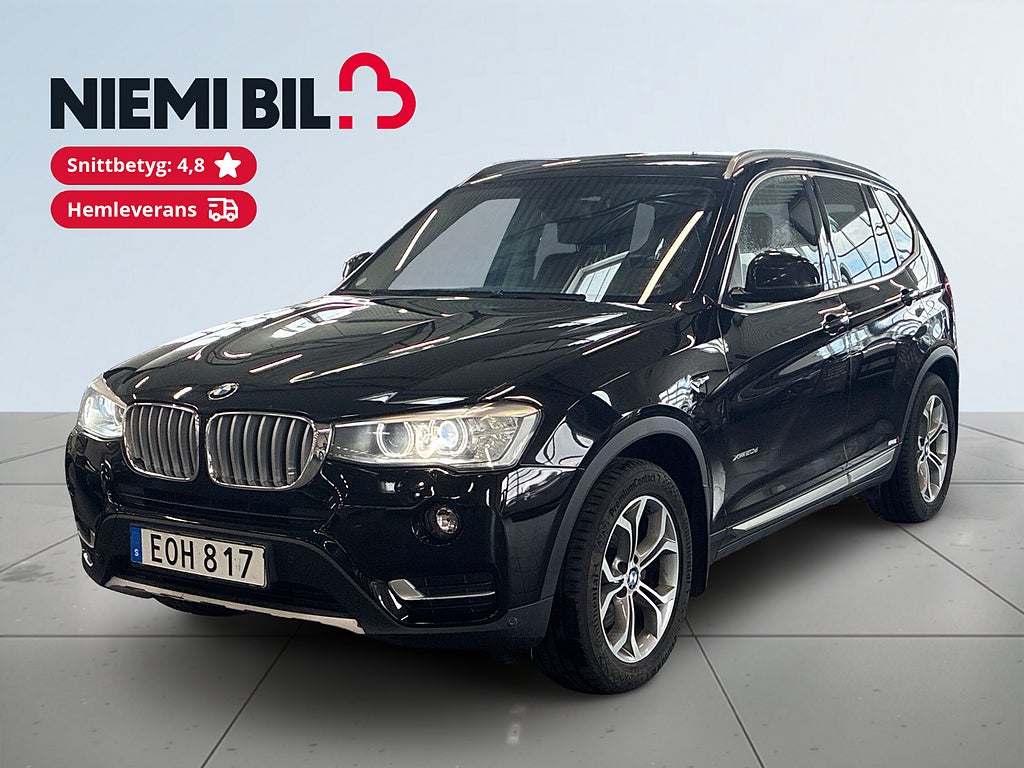 BMW X3 xDrive20d Steptronic xLine S&V-Hjul/Drag/Psens/Mvärm/BT