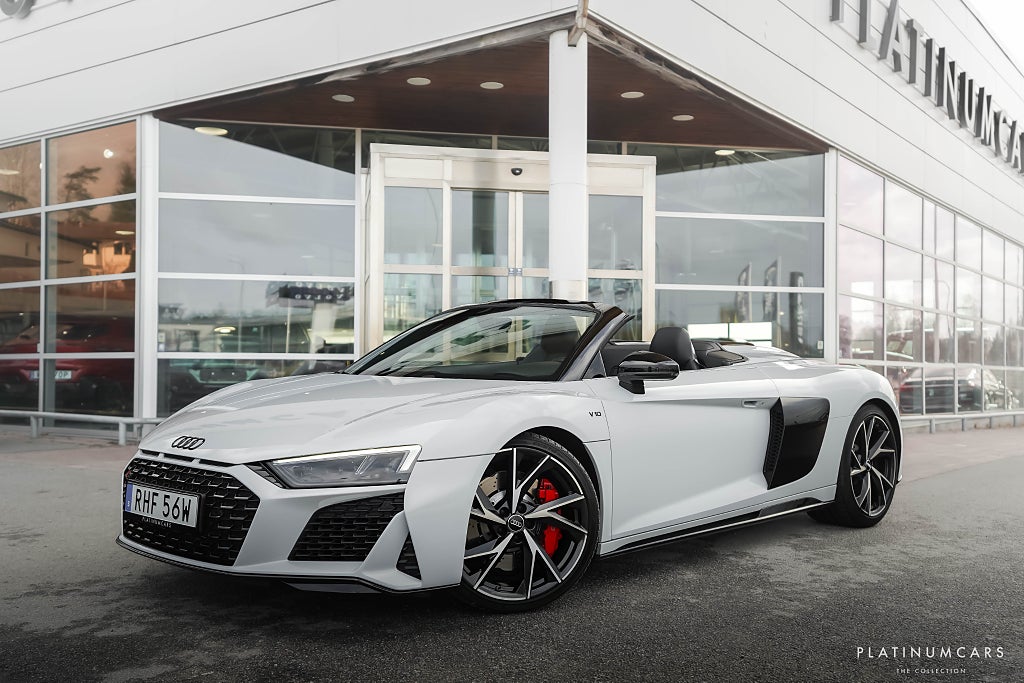 Audi R8 Spyder V10 FSI RWS 540hk / Black & White / LASER