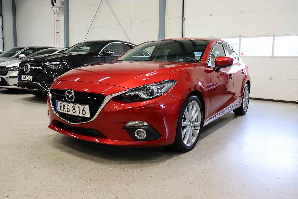 Mazda 3 Sport 2.2 SKYACTI 1-Ägare Keyless Läder Navi Bose 150hk