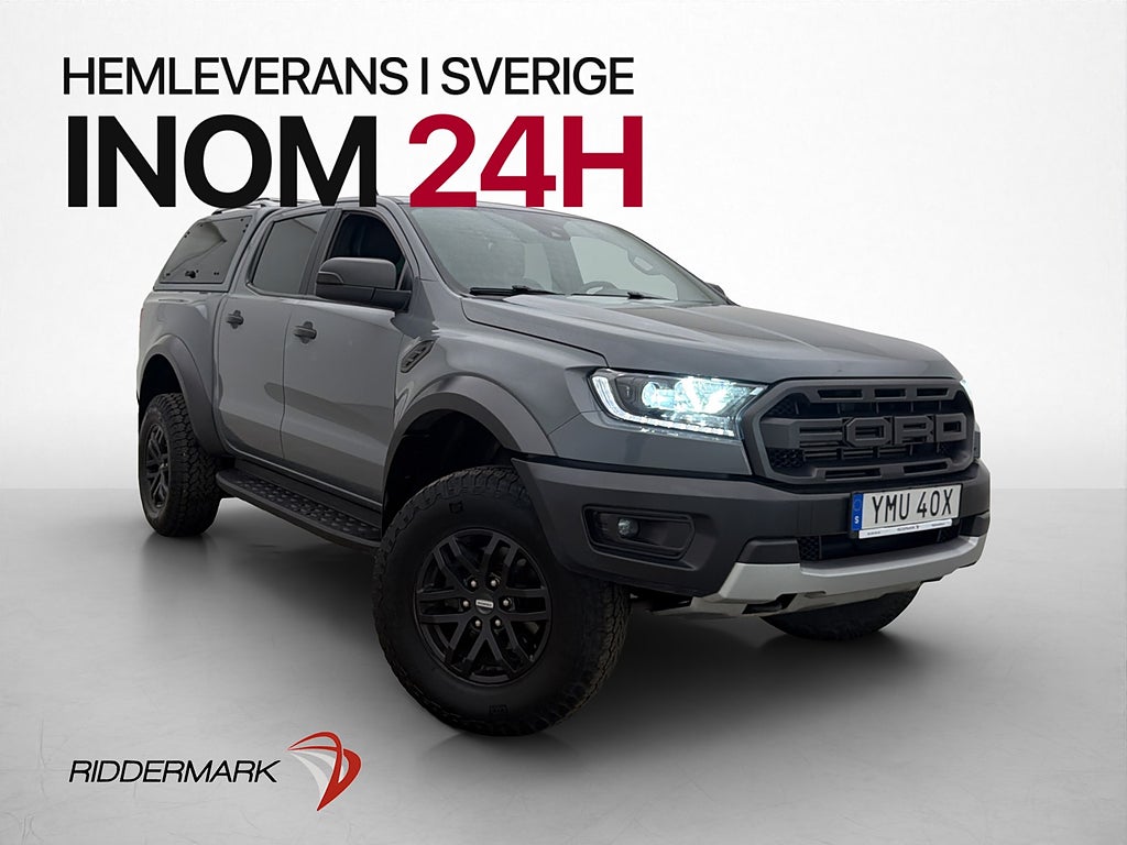 Ford ranger Raptor 213hk 4x4 Värmare Drag L-Släde Kåpa Moms